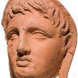 Terrakotta-Votivkopf eines jungen Etruskers, etruskisch, 2. Hälfte 1. Jahrhundert vor Christus - Foto 2