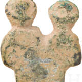 Bronzeaufsatz mit den Büsten zweier spätrömischer Kaiser, Ende 4. - 5. Jahrhundert - photo 2