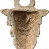 Satyr-Applike eines Bronzegefäßes, römisch, 1. - 2. Jahrhundert - Foto 2