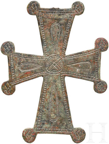 Kreuzanhänger, Bronze, mittelbyzantinisch, 9. - 11. Jahrhundert - Foto 2