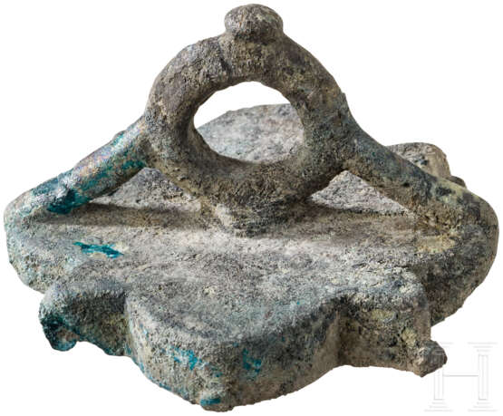 Großer, bronzener Brotstempel, byzantinisch, 6. - 7. Jahrhundert - Foto 2
