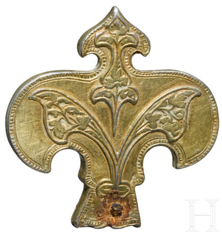 Silbervergoldeter, lilienförmiger Aufsatz, nordöstlicher Schwarzmeerraum, Gebiet der Goldenen Horde, 13. - 14. Jahrhundert - фото 2
