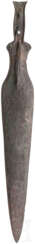 Kurzschwert mit Griffangel und Nietstiften, Späte Bronzezeit, 12. - 10. Jahrhundert. vor Christus