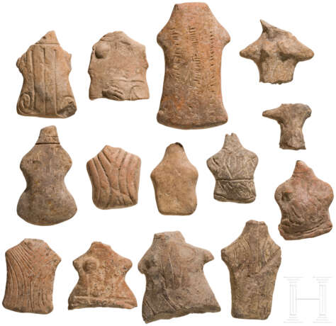 Vierzehn Vinča-Idole, Südosteuropa, Neolithikum, 5. Jahrtausend vor Christus - photo 1
