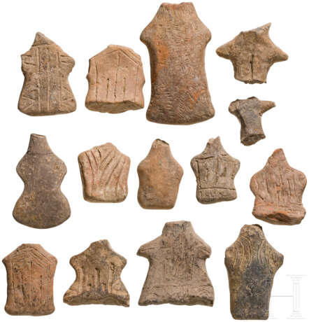 Vierzehn Vinča-Idole, Südosteuropa, Neolithikum, 5. Jahrtausend vor Christus - Foto 2