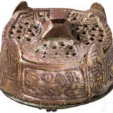 Seltene Wikinger-Fibel mit Resten von Vergoldung, Skandinavien, 9. - 10. Jahrhundert - photo 2
