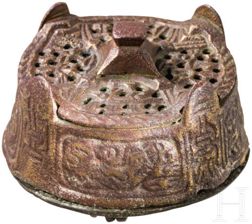 Seltene Wikinger-Fibel mit Resten von Vergoldung, Skandinavien, 9. - 10. Jahrhundert - Foto 2