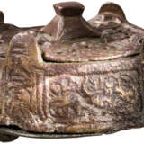 Seltene Wikinger-Fibel mit Resten von Vergoldung, Skandinavien, 9. - 10. Jahrhundert - Foto 3
