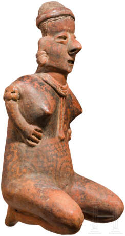 Kniende Frau, Terrakotta, Nayarit, Mexiko, 100 vor Christus - 250 n. Chr. - Foto 2