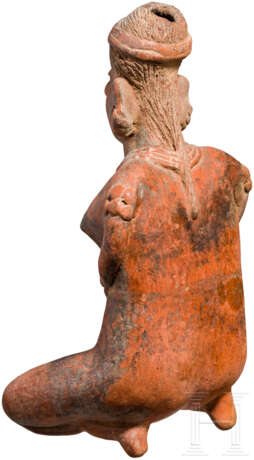 Kniende Frau, Terrakotta, Nayarit, Mexiko, 100 vor Christus - 250 n. Chr. - фото 3