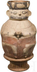 Anthropomorphes Urnengefäß, Chancay, Peru, 11. - 14. Jahrhundert