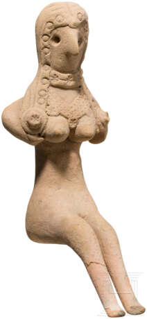 Weibliches Terrakotta-Idol, Indus Valley Civilization, Pakistan-Nordwestindien, 3. Jahrtausend vor Christus - фото 1
