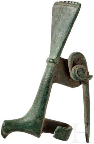 Vogelfibel, Bronze, spätrömisch - photo 2