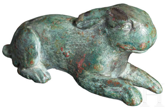 Bronzeplastik eines Hasen, römisch, 2. - 3. Jahrhundert - Foto 2