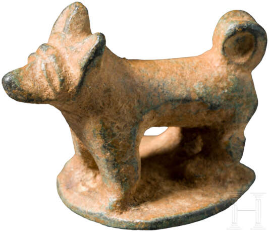 Miniaturplastik eines Hundes, römisch, 1.- 3. Jahrhundert n. Chr. - photo 1