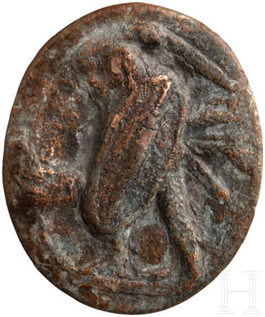 Ringplatte mit keltischem Krieger, Kleinasien, 2. - 3. Jahrhundert - photo 1