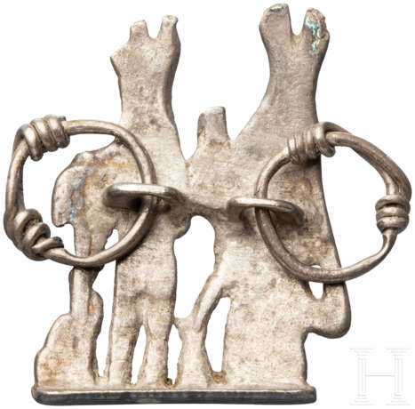 Silberanhänger mit Isis und Harpokrates, römisch, 1. - 3. Jahrhundert - Foto 2