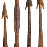 Vier eiserne Lanzenspitzen, südosteuropäisch, 9. - 10. Jahrhundert - фото 1