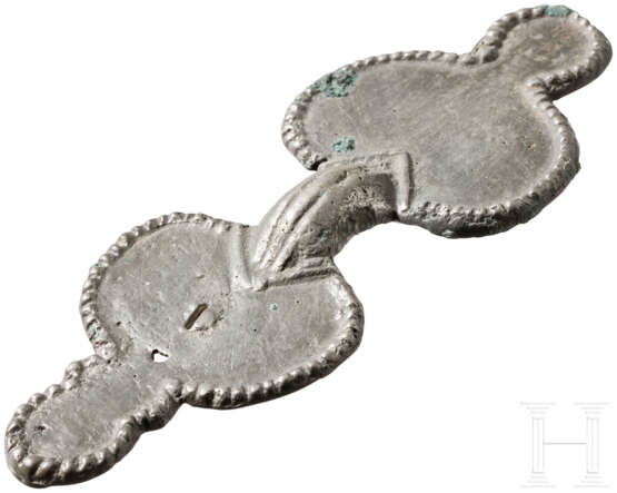 Gleichseitige Silberfibel, slawisch, Südosteuropa, 6. Jahrhundert - Foto 1