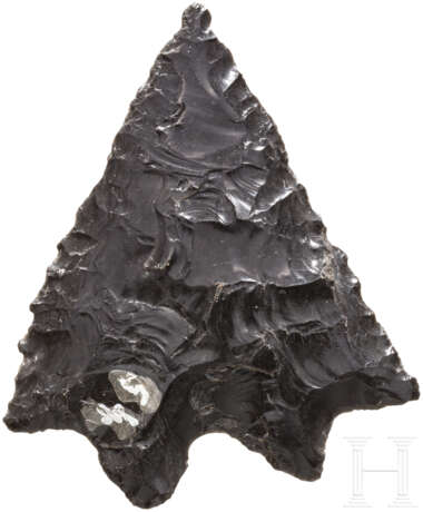 Atlatl-Spitze, Obsidian, Mexiko, präkolumbianisch - Foto 1