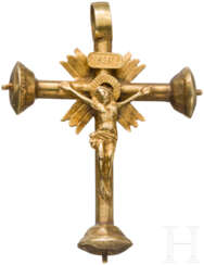 Goldener Kreuzanhänger, süddeutsch, um 1520