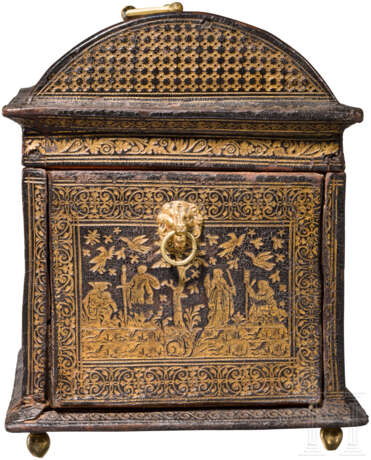 Lederbezogene und goldgeprägte Renaissance-Kassette , Antwerpen, Ende 16. Jahrhundert - фото 5