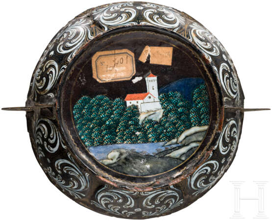 Feine, emaillierte Henkelschale, Limoges, 17. Jahrhundert - photo 2