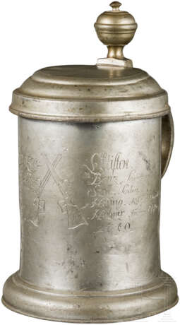 Krug der Schützenstifter von Zittau, datiert 1740 - Foto 1