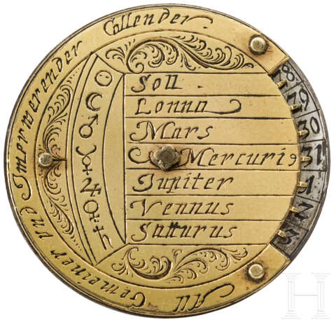 Ewiger Kalender, süddeutsch, 18. Jahrhundert - фото 3