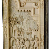 Außergewöhnliches, großes Elfenbein-Triptychon mit Darstellungen der Überquerung Kaiser Marc Aurels über die Donau, Italien, 19. Jahrhundert - Foto 6