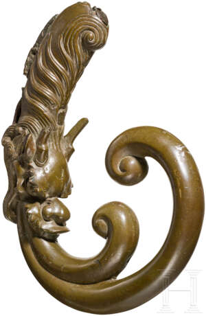 Chinoiser Griff aus Bronze, wohl Frankreich, 19. Jahrhundert - Foto 1