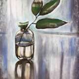 “Branch in glass jar” Paper Impressionist Still life 2019 - photo 1