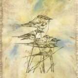 “Bird flock. Handmade. 2019. The Author - Natalia Pisareva” Paper Mixed media Realist Animalistic 2019 - photo 1