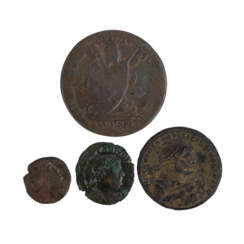Kleines Konvolut antiker Münzen sowie Kirchenstaat