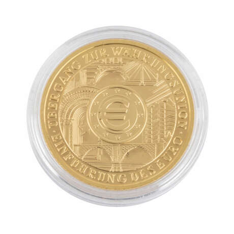 BRD/GOLD - 100 Euro 2002 D, Währungsunion, - фото 2