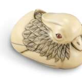 Netsuke: Mandarinente - photo 1