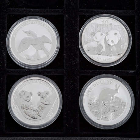 2 Boxen mit diversen Silberunzen und Münzen - Foto 5