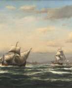 Franz Hunten. Türkische Schiffe im Bosporus
