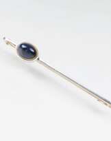 Russische Krawattennadel mit Saphir-Cabochon