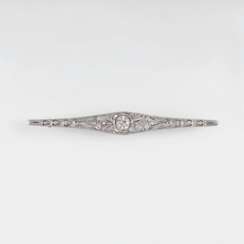Art Nouveau Diamond Needle Brooch