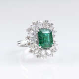 Hochwertiger Smaragd-Diamant-Ring - фото 2