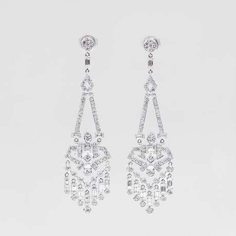 Paar eleganter Diamant-Ohrchandeliers - photo 1