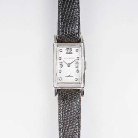 Hamilton Watch Company. Art-déco Armband mit Diamanten - Foto 1