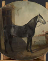 Horse in a Courtyard