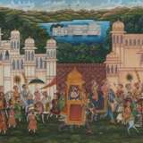  Drei Malereien mit Maharadscha-Prozessionen - Foto 1