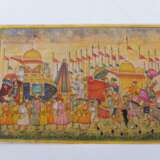  Drei Malereien mit Maharadscha-Prozessionen - photo 3
