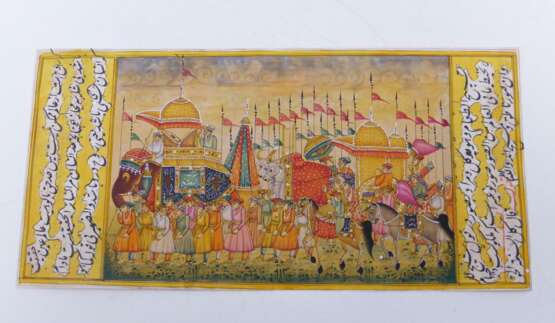  Drei Malereien mit Maharadscha-Prozessionen - Foto 3