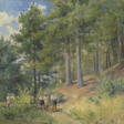 Pioneers Walking through the Wood - Auction archive