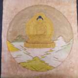  Sehr großes Thangka des Buddha Shakyamuni mit Stationen seines Lebens - photo 2