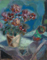 Still Life with Flowers and Champagne